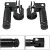 M8 Motorcycle Foot Rests Fit 1.22-1.29In Motorbike Brackets Foldable Foot Pegs Front Footpeg Rear Footpeg Anti-Skid Rearsets Folded Footrest 90