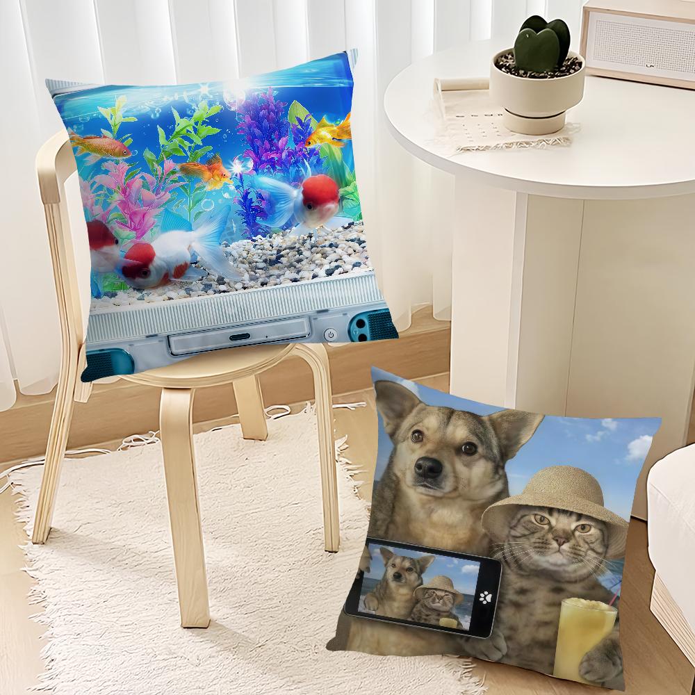 Fantastic cat Funny cushion cover Best Home Office Coffee Pillow Sofa Printing Decoration Room Shop Car Nordic Simplicity Hit