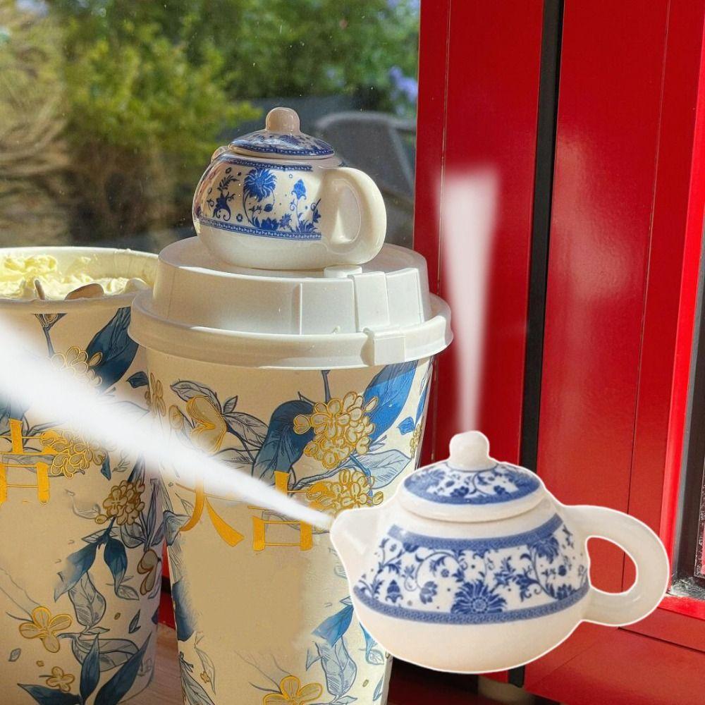 40ml Flower Porcelain Teapot Chinese Style Exquisite Mini Ceramic Teapot Ornaments Home Decoration Traditional
