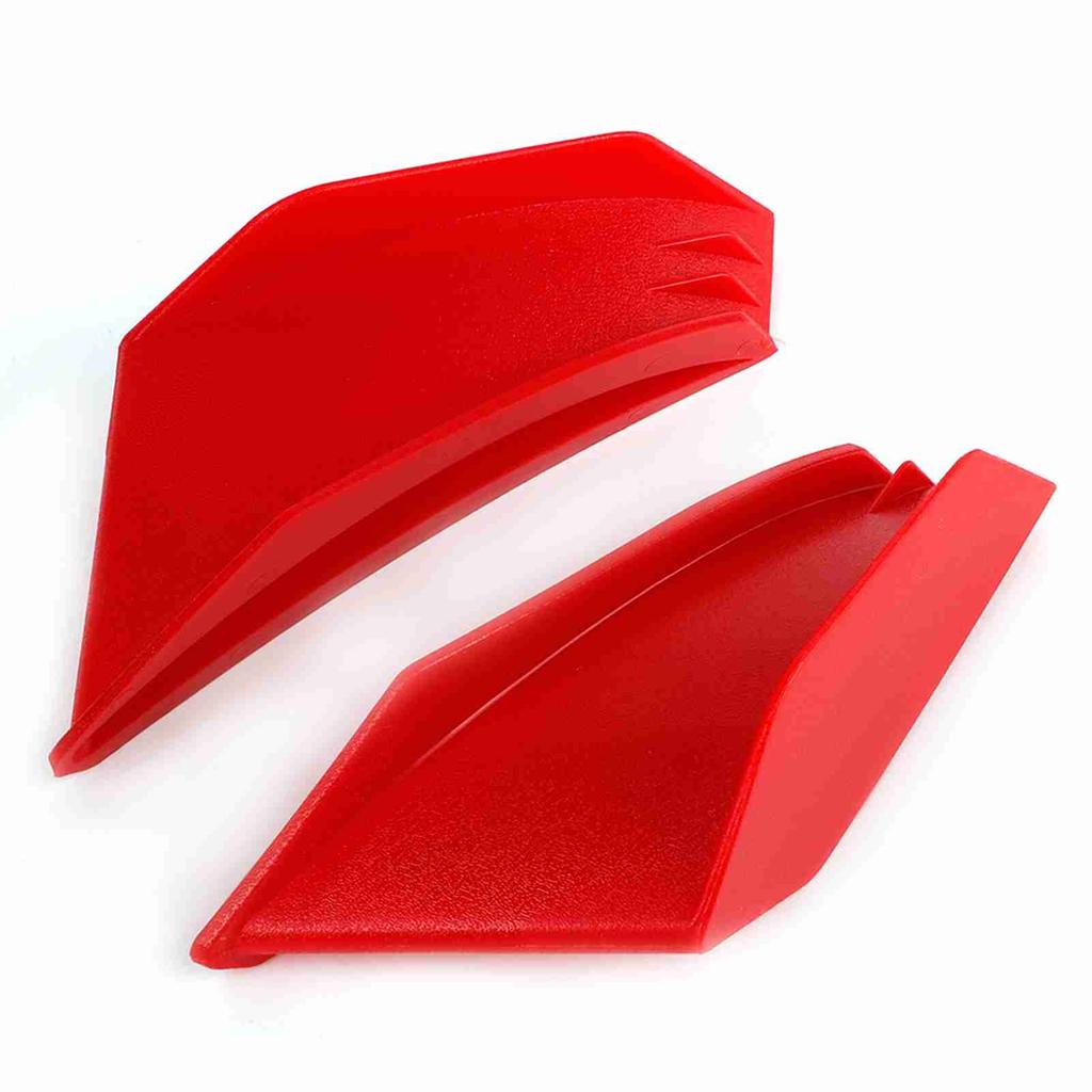 1 Pair   Motorcycle Winglet Aerodynamic Wing Kit Fit For   (Black)