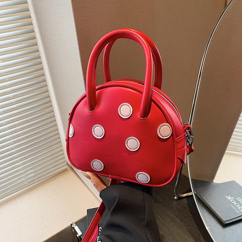 Polka Dot Small Bag Women's Summer New High-end Handbag Shoulder Messenger Bag