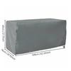 Outdoor Storage Box Cover Waterproof Container Dustproof for Garden Black 1236255cm