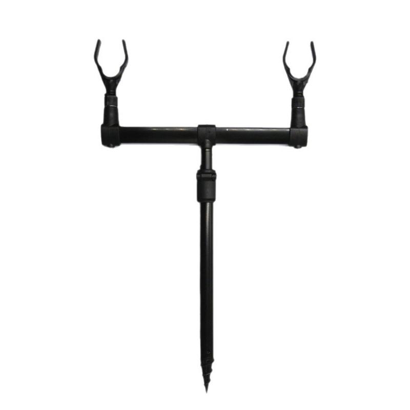 

Adjustable Bar Rod Support Bar Support Holder Holding 2 Fishing Rods (Fishing Rod NOT Include)