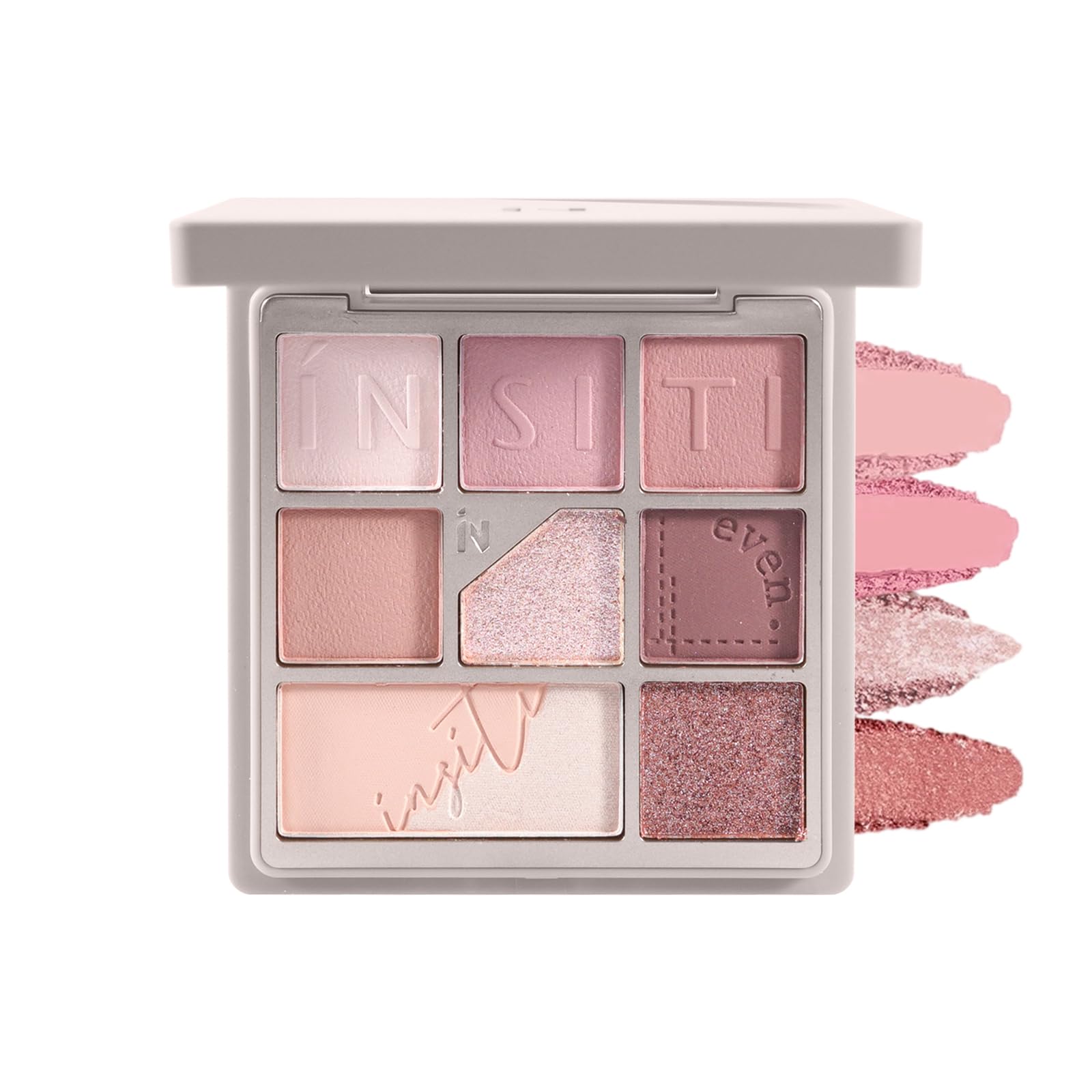 

COCOETA Eyeshadow Palette with Various Highly Pigmented and Soft Pink Makeup Grayish 9-Color Textures, Eyeshadow, No-Flakes, (01 - Pink)