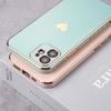 Coque de protection - Luxe - iPhone 12 Pro Max - Souple - Turquoise - Galvanisé Or