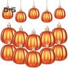 12 ks Podzimní Mini Dýňové Koule Závěsná Dýňová Ozdoba na Den Díkůvzdání Halloweenská Dekorace Vánočního Stromku Farmářský Dům Domácí Párty Dekor