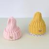 1 Pcs Cartoon Bear Embroidery Baby Hat Soft Warm Children Boy Girl Hat Beanie Knitted Children Hat HMM