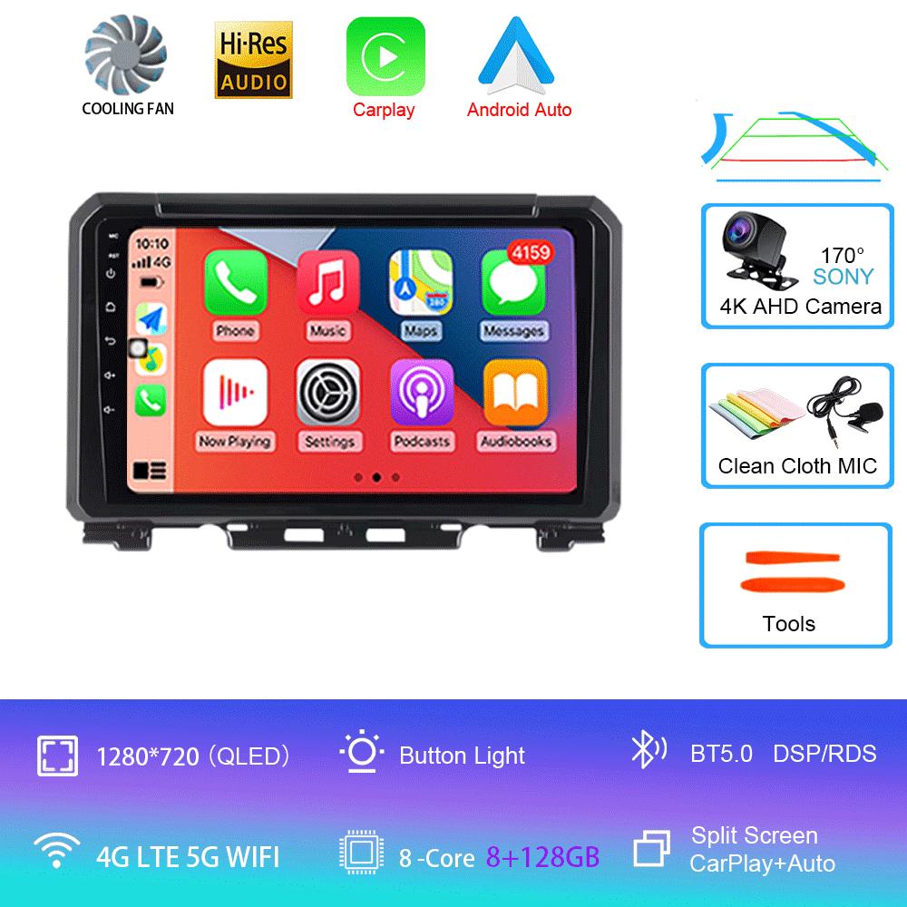 Android 14 For Suzuki Jimny 2018 2019 2020 Car Radio Multimedia Video Player Navigation GPS 5G WIFI DSP Carplay Auto 360 Camera