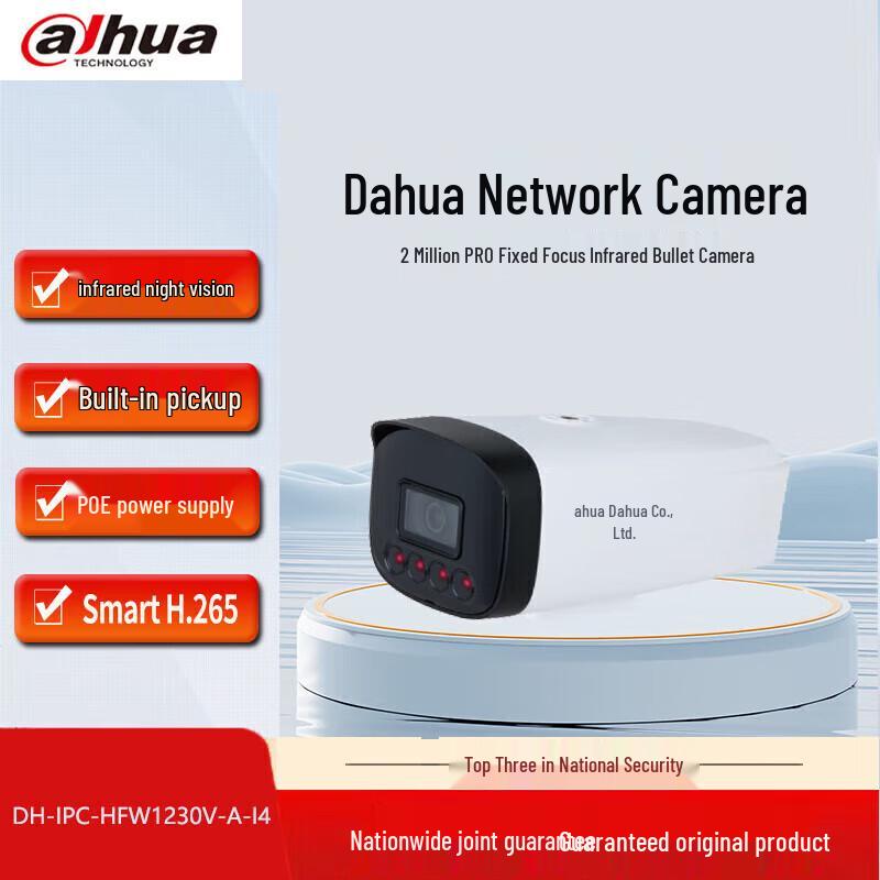 

Dahua 2MP Pro Fixed-Lens PoE Bullet Network Camera CN plug (adapter included)