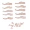10pcs DIY Wooden Table Legs Drawer Round Pull Handles Dolls Accessories For 1/12 Doll House Miniature Decoration