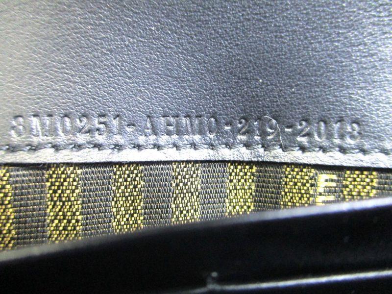 Authentic FENDI Black Leather Bifold Long Wallet Flap Wallet Baguette Continental #a134  Refurbished