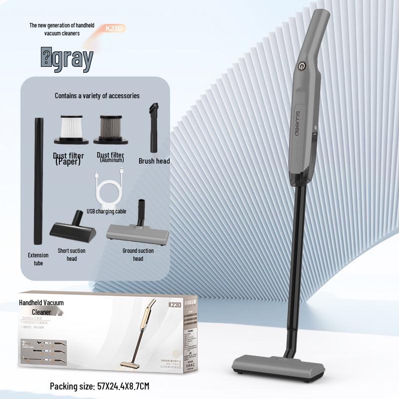 Cordless High-Power Vacuum Cleaner with Strong Suction and Push-Type Design, Portable and Multi-functional for Dust Removal.