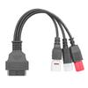 Diagnoseanschlusskabel OBD2 Adapter Scanner Kunststoff Schwarz Motorrad Kompatibel Yamaha Honda 3-Pin, 4-Pin, 6-Pin 3-in-1