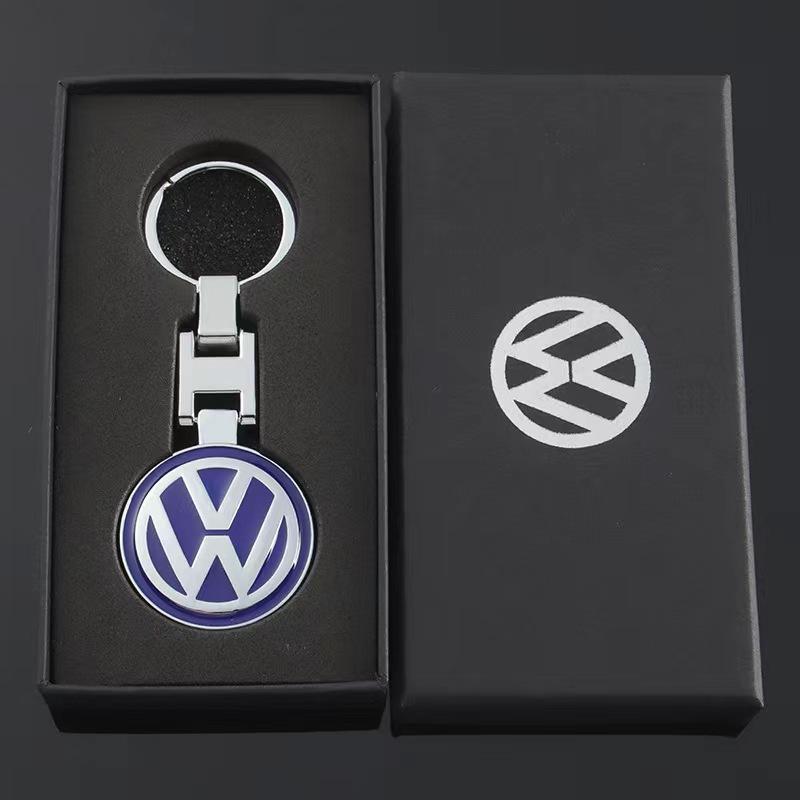 Tappi Valvole Metallo/Pelle 3D VW Polo Golf 4 5 Portachiavi Logo Auto Accessori Interni Auto Per Volkswagen VW Rline R Golf Passat Po VS0