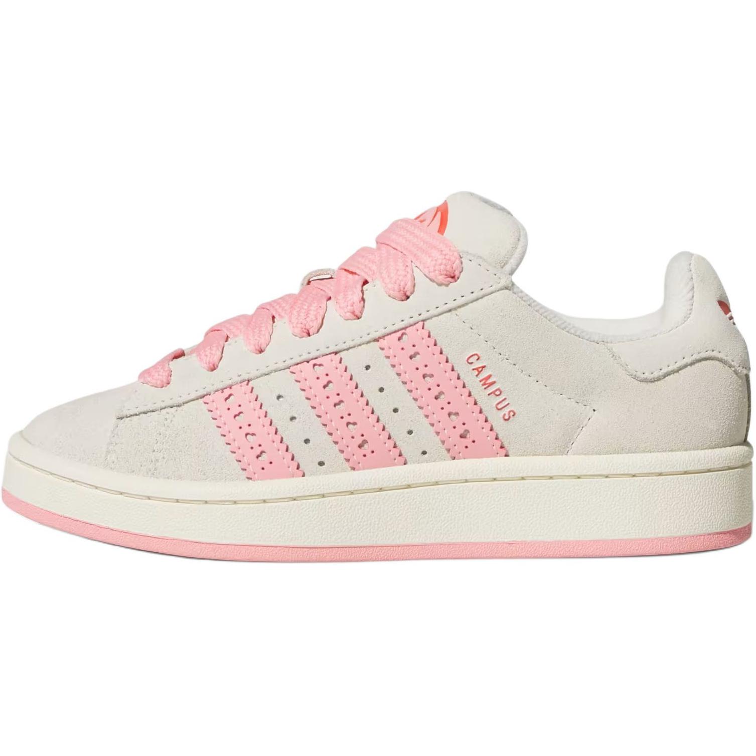 

Adidas Кроссовки Campus 00s J Cream Semi Pink Spark Kids кремово-белые ярко-красные JS3522 37⅓