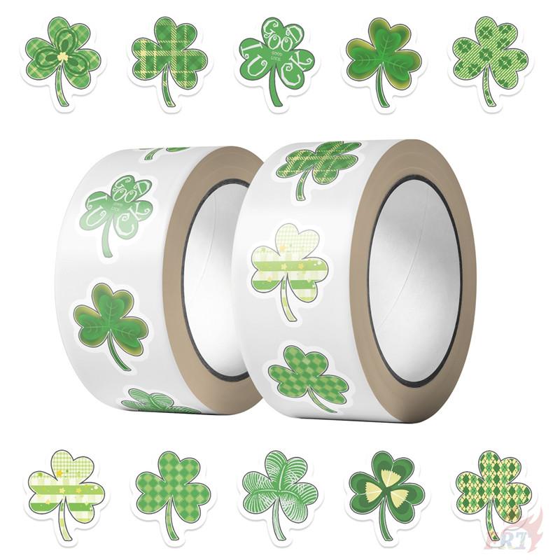 500Pcs/Roll Lucky Clover Kids Rewards Stickers - DIY Scrapbooks Album Decor Sealing Label Decals