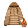 Light Clothing Cotton Comfortable and Versatile Jacket Men's Models Winter Slim Removable Cap Padded Thickened Hooded Jacket Men
