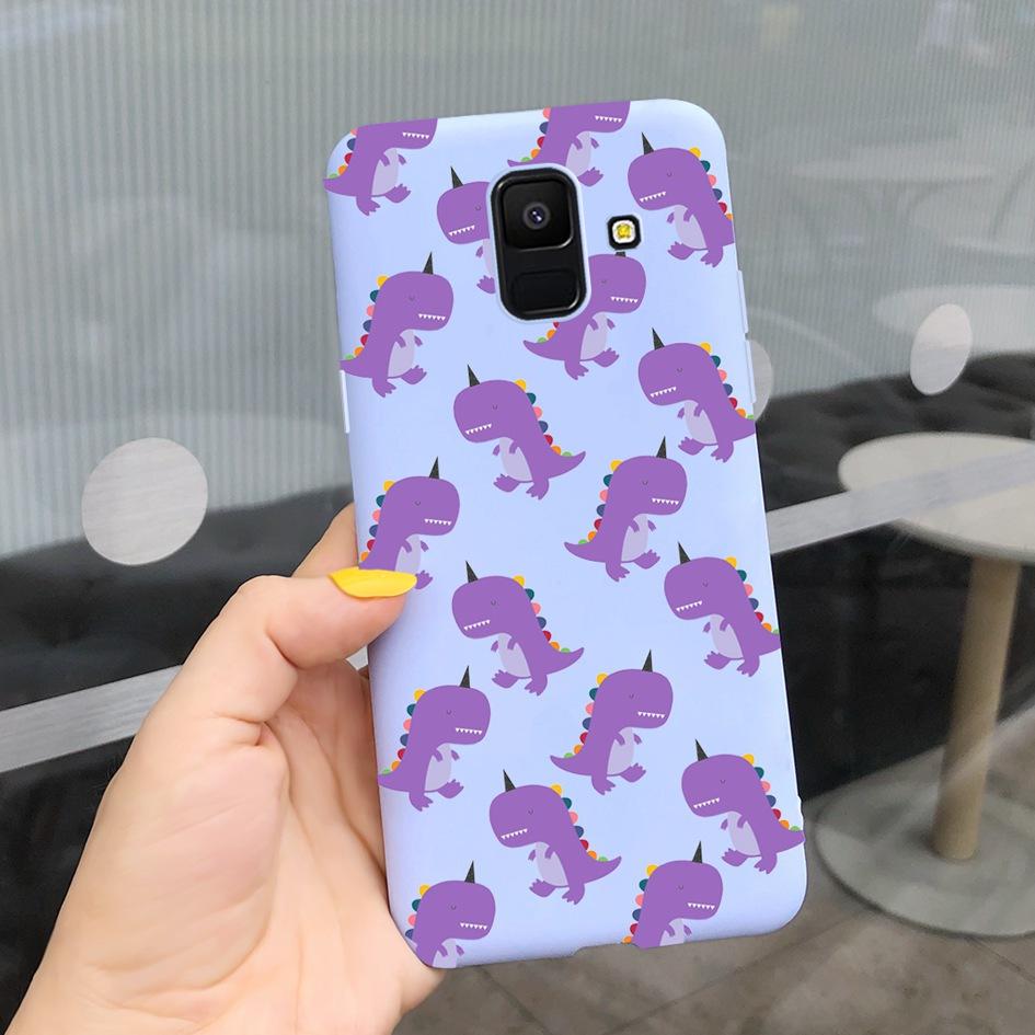 For Samsung Galaxy A6 2018 Case SM-A600F Cute Sunflower Astronaut Phone Cover For Samsung A6 Plus 2018 A6Plus A6+ SM-A605F Coque