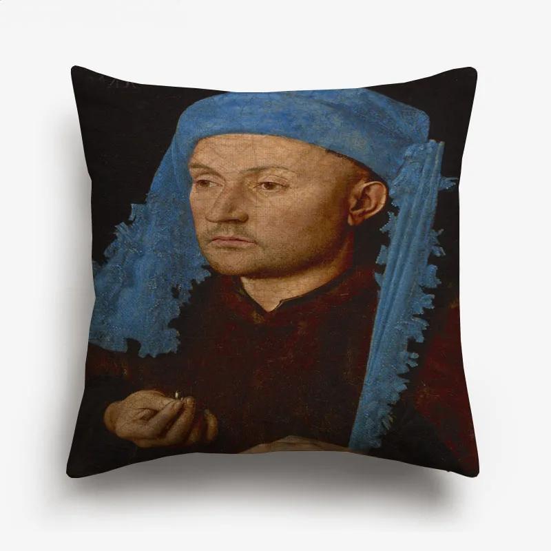 The Emperor Napoleon Cushion Covers European Neoclassicism Retro Vintage Portrait Oil Painting Decorative Pillows For Sofa