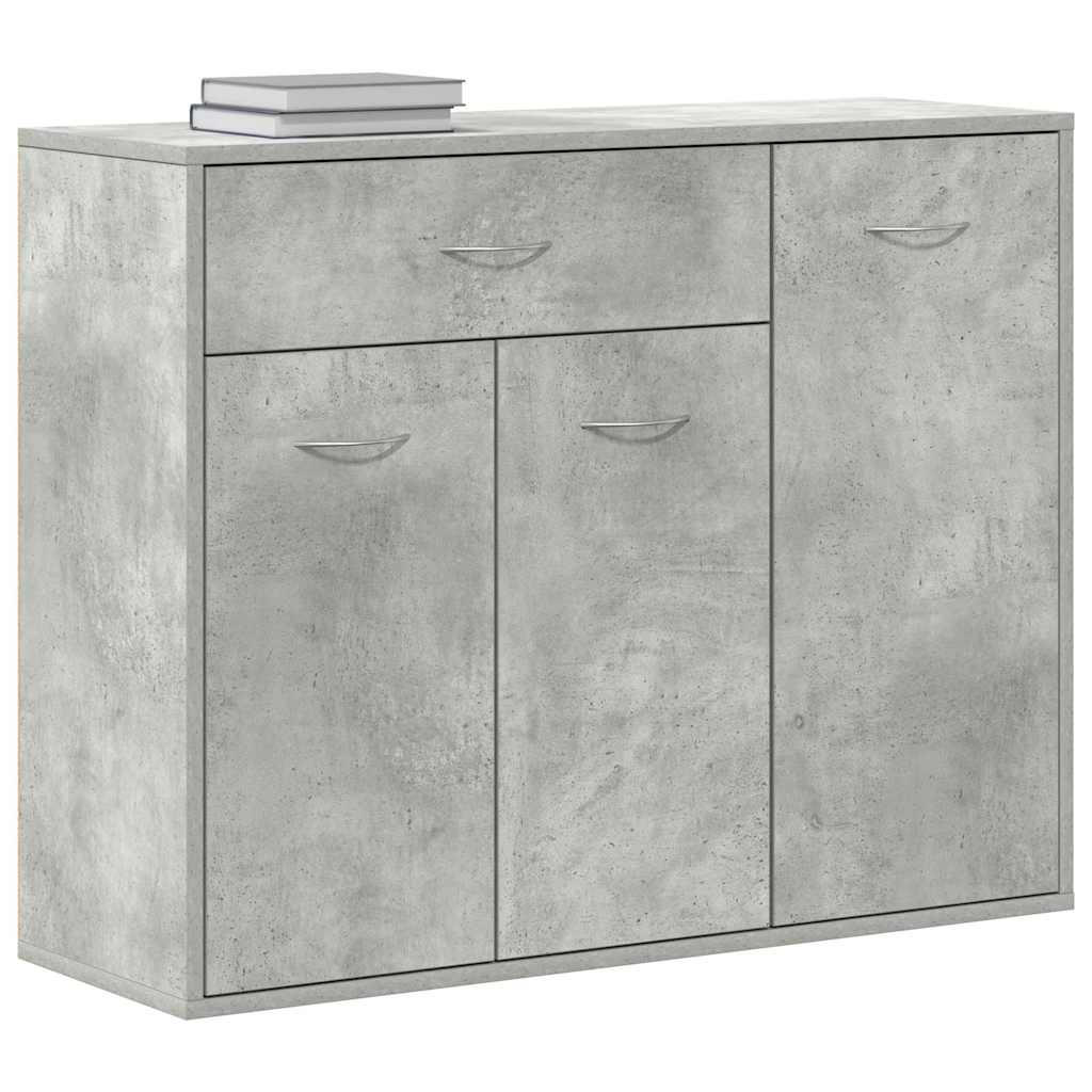 Sideboard Concrete Grey 88 x 30 x 70 cm Particleboard