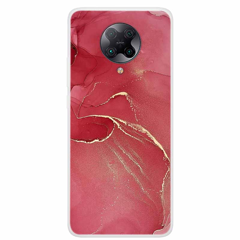 For Poco F2 Pro Case 6.67'' Clear Marble Soft TPU PocoF2 Pro F 2 F2Pro Phone Cover For Xiaomi Poco F2 Pro Shells Cartoon Fundas