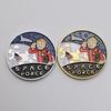 American space commemorative coin, gold and silver commemorative medal, coin
