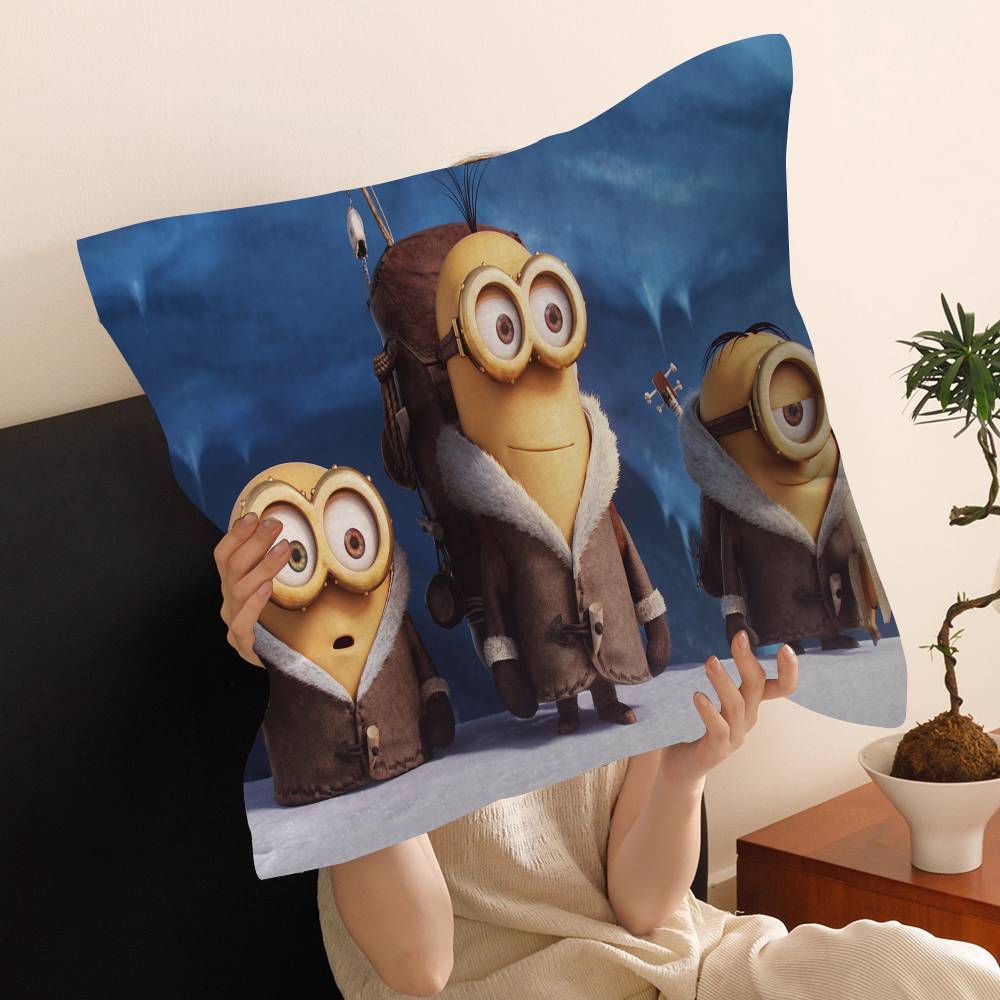M-Minions-S Personalized Pillow Cover Kids Bedroom Wild Party Decor Pillowcase Kid Birthday Shower Gift