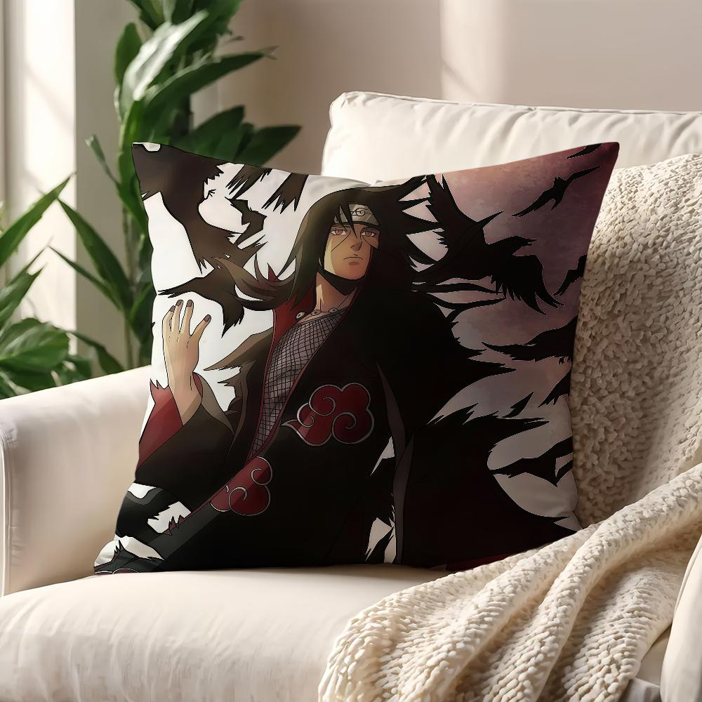 IItachi UUchiha Anime NNaruto cushion cover For Pillow Printing Sofa Decoration Home Car Room Coffee Office Nordic Simplicity