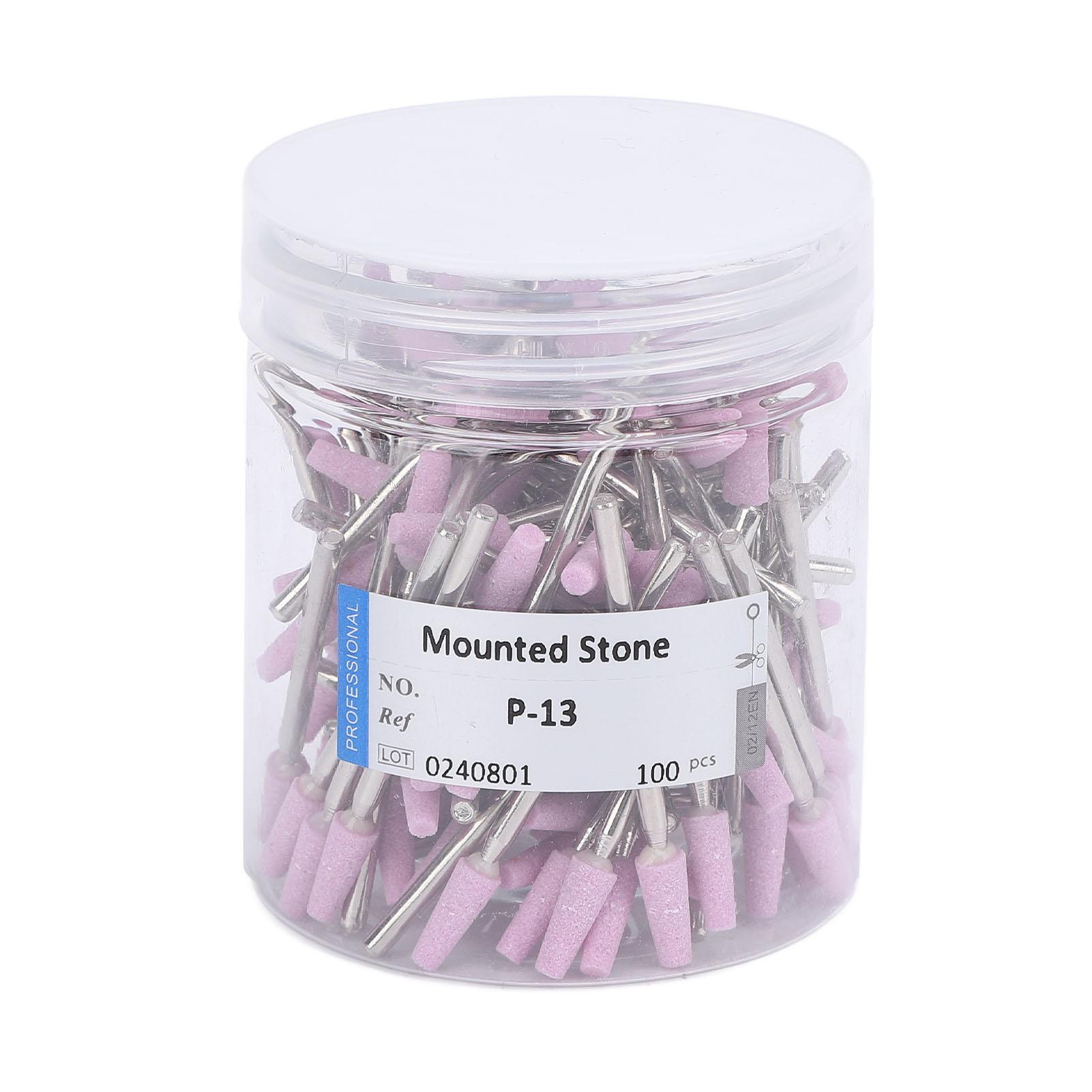 

100pcs Quartz Nail Drill Heads Manicure Accessories Nail Drill Bits Set Nail Polishing Burr