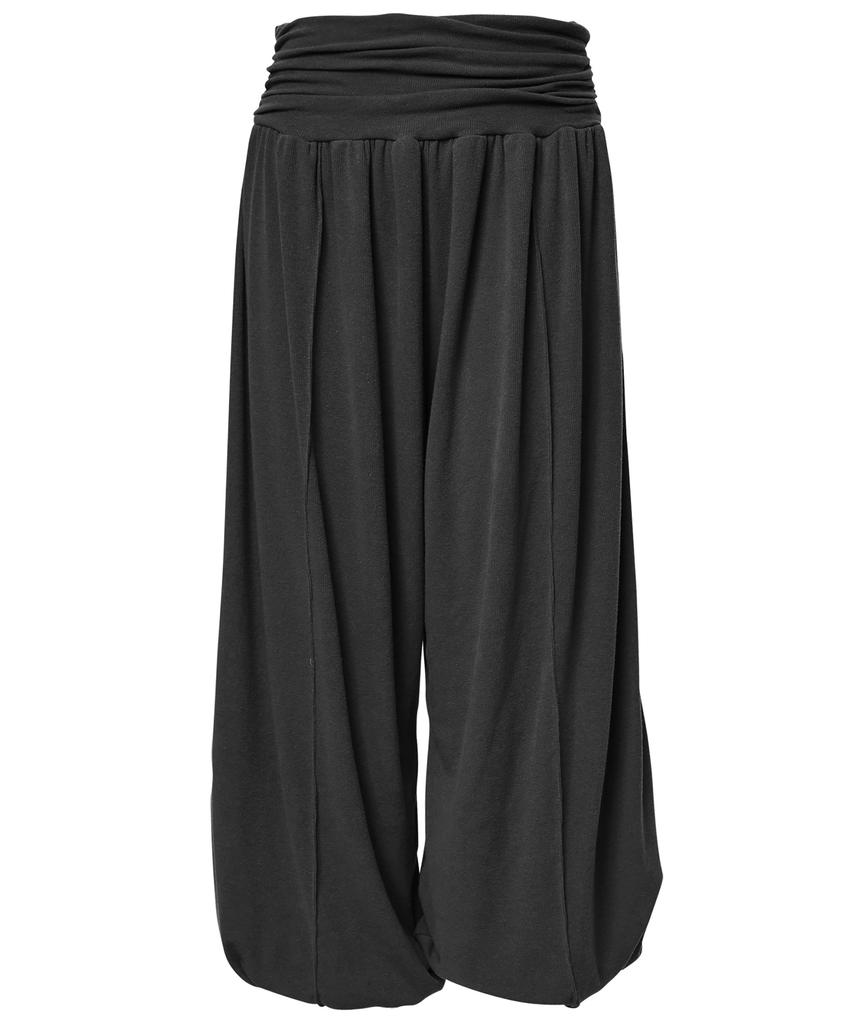 Peulleeoeob Wide Capri Pants (Fl-270_Black)