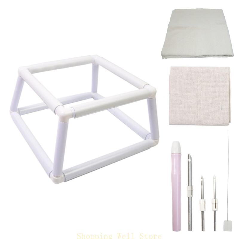 

KX4B Embroidery Frame Embroidery Clip Frame Quilting Hoop Clip Frame Needlework Tool