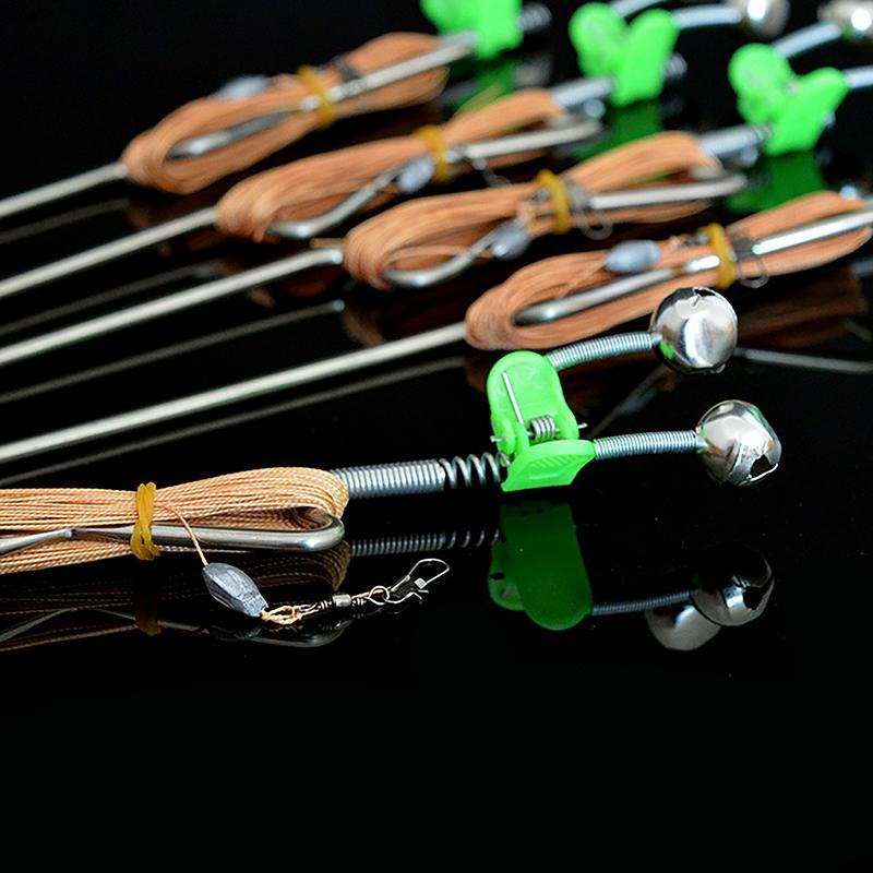 Canna da Pesca Automatica Piccola da Mare Canna da Pesca Automatica Pigra Canna da Pesca con Molla Inserita