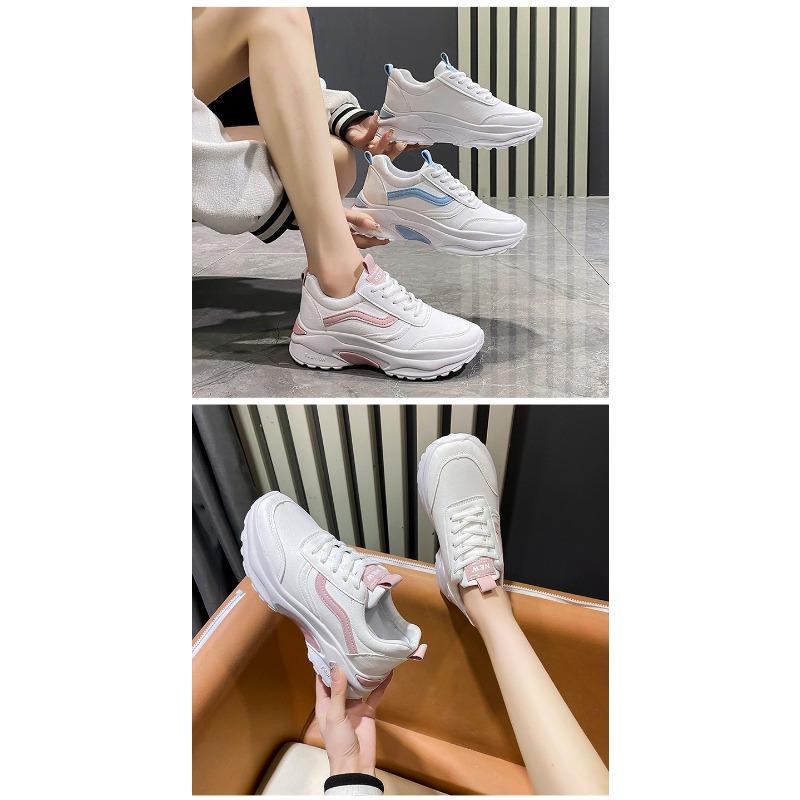 Летние дышащие модные кроссовки с мягкой подошвой 41 розовый — фото 7