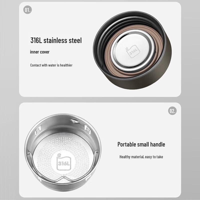 Botella de Agua de Vidrio Aislada Portátil Supor