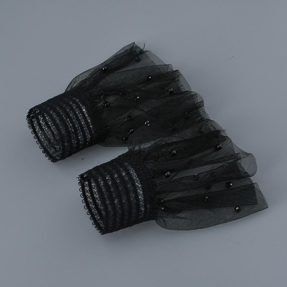 White Black False Sleeve Cuffs Detachable Wrist Cuff New Lace Cuff  Nail Art Accessories