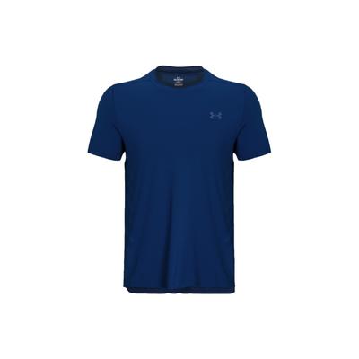 Solid Color Crew Neck Sports Short Sleeve T-Shirt Men Tops Phantom-Blue 1376518-471