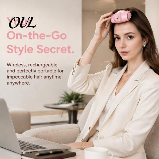 Instant Root Lift Tool 2Pcs Cordless Heated Hair Volume Clip, Lifter Comb for Fine Flat Bangs Styling, USB Rechargeable Volumizing Clip with
