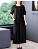 Stylish Cotton Linen Summer Outfit Set for Middle-aged Women - Short Sleeve Top 2026