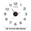 DIY Quartz Clock Fashion Watch Living Room Home Decoration Clock Acrylic Mirror Stickers Decorate a Large Garden Wall Decor
