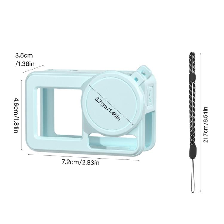 Soft Silicone Case for Action 5Pro Cameras Holder Impact Resistant Protectors with Easy Installation and Maintenance