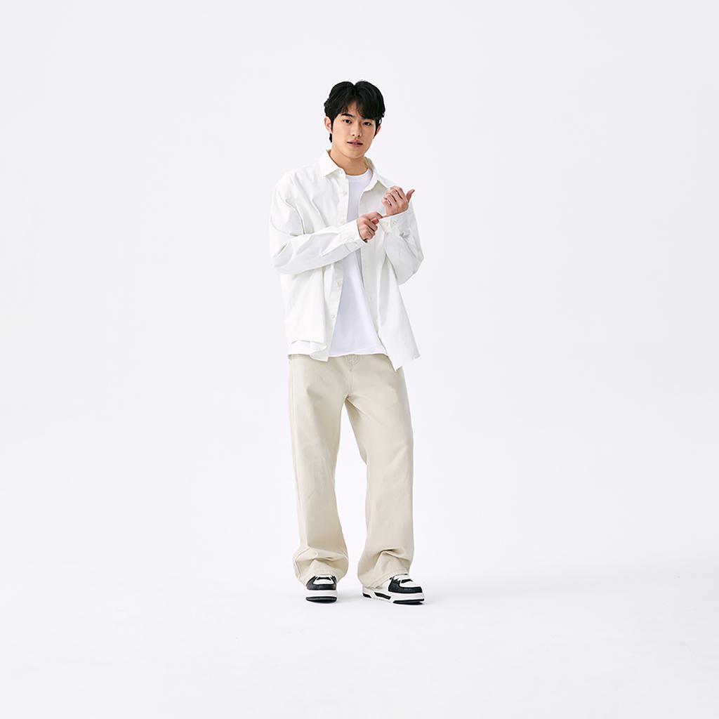 New MLB MONOGRAM Collection New York Yankees SS25 Shirt Unisex Ivory 3AWSM0651-50IVS