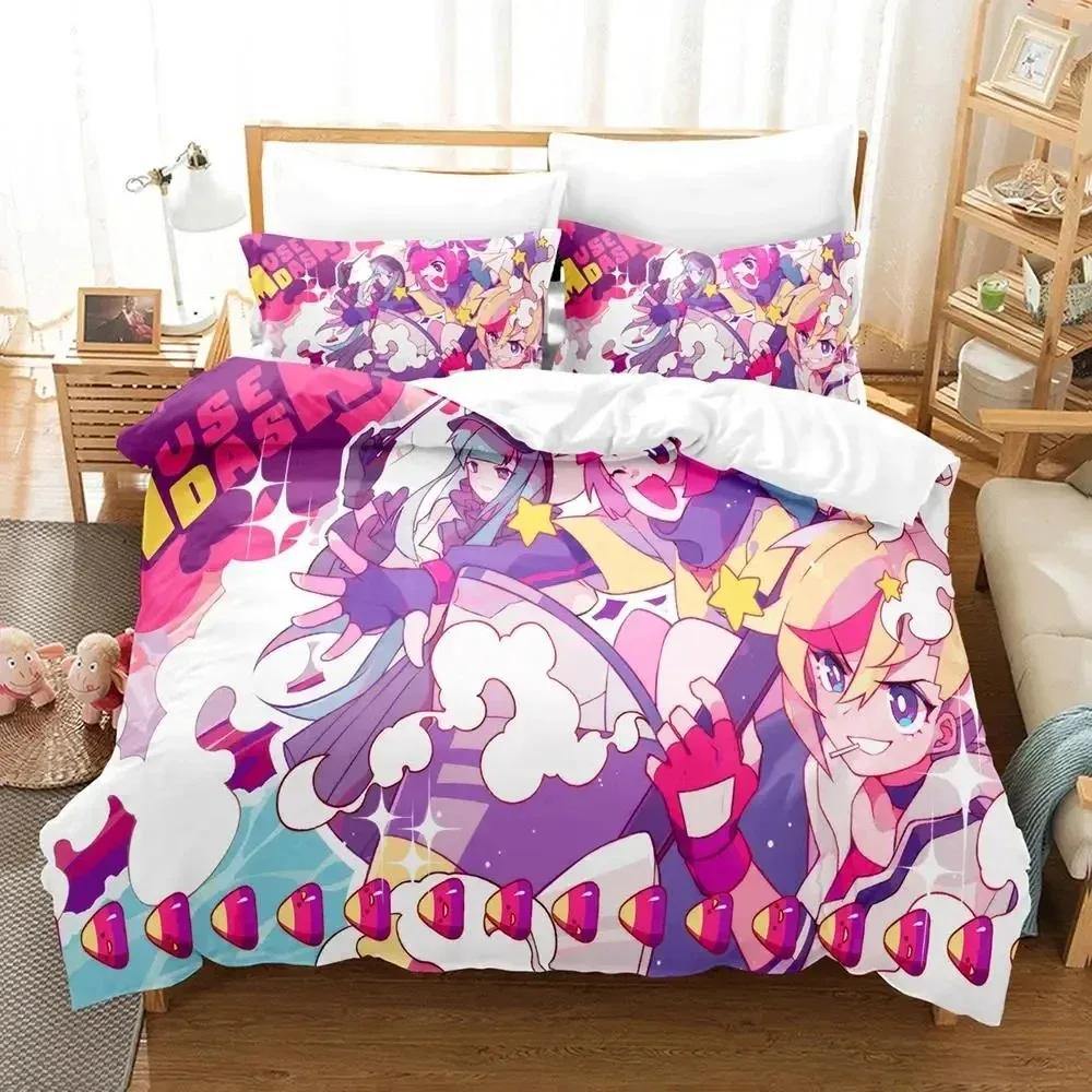 Comforter Anime Muse Dash Game Bedding Set Bed Set Comforter King Queen Size Boys Adult Bedding Set