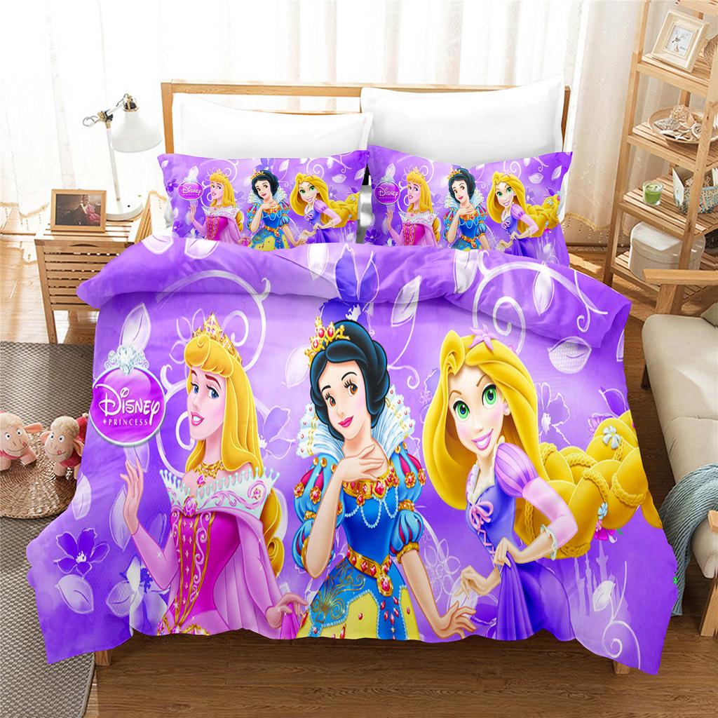 Comforter Bedding Comforter Sets Double King Size 3D Children'S Bedding Set 3-Piece 1 Princess