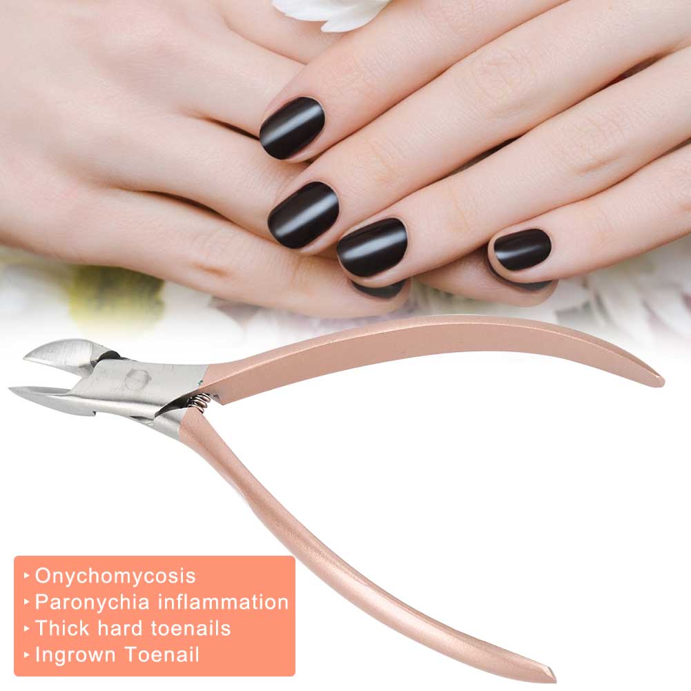 Professional Stainless Steel Nail Clipper Cutter Trimmer Ingrown Toenail Pedicure Manicure Tool Kit for ParonychiaRose