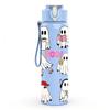 1PC Ghost Halloween Cute Group Cartoon Print 750ml Color Plastic Sports Water Bottle Leakproof Flip Straw Lid Suitable for Sports Office Home Use
