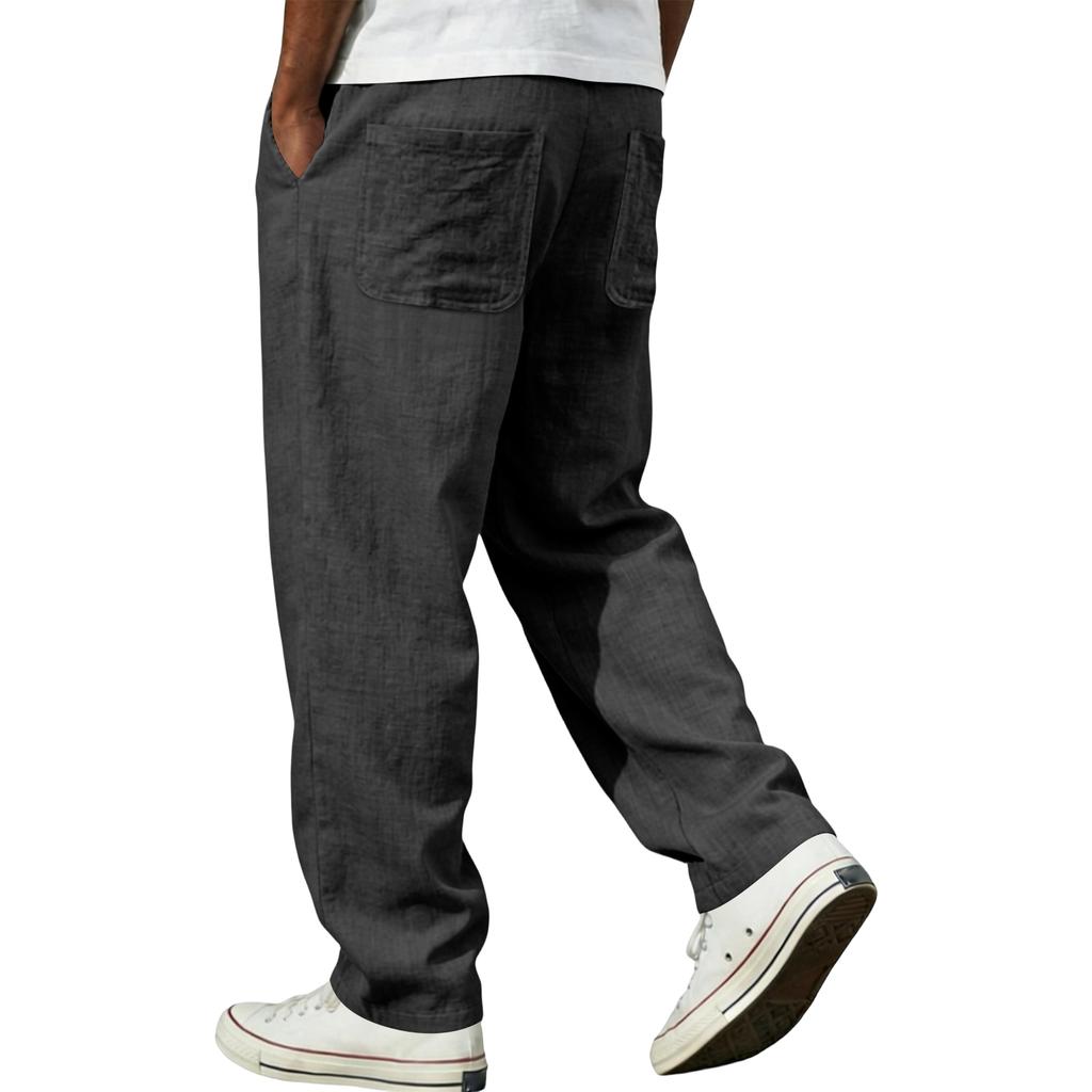 Men's Cotton Linen Trousers Men's Casual Fashionable Cotton Linen Trousers