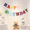 Ins-Style Macaron Happy Birthday Banner for Girls' Party Decor