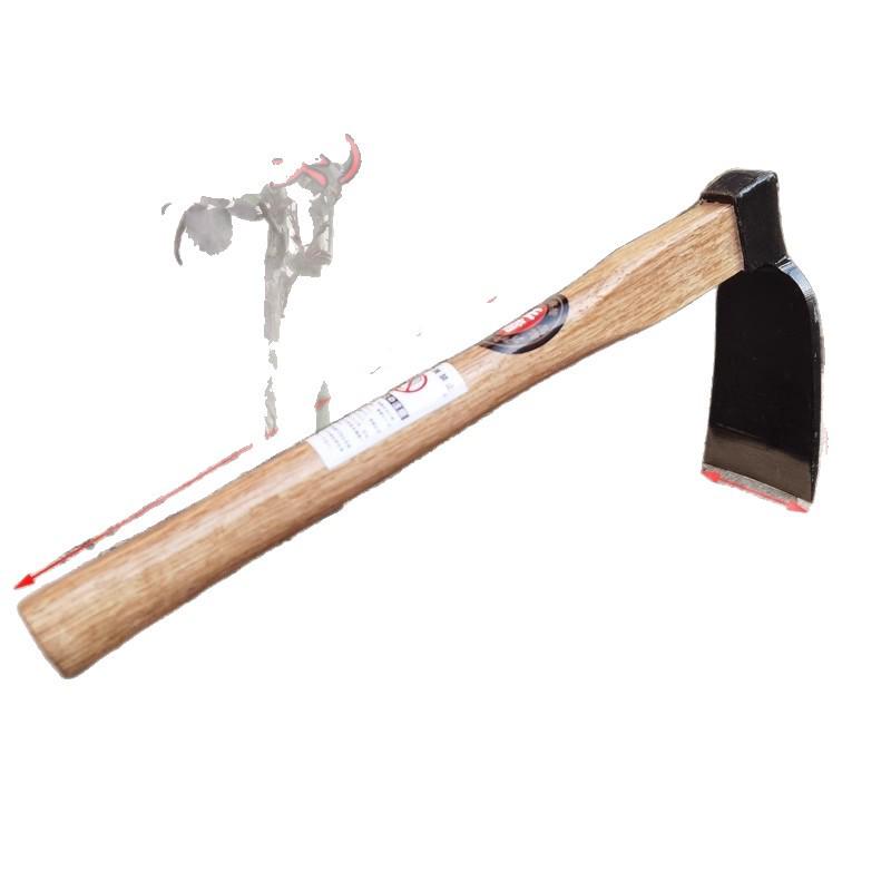 Durable Forged Small Hoe with Wooden Handle for Gardening: Ideal for Digging Bamboo Shoots, Planting Flowers, Vegetables, and Loosening Soil