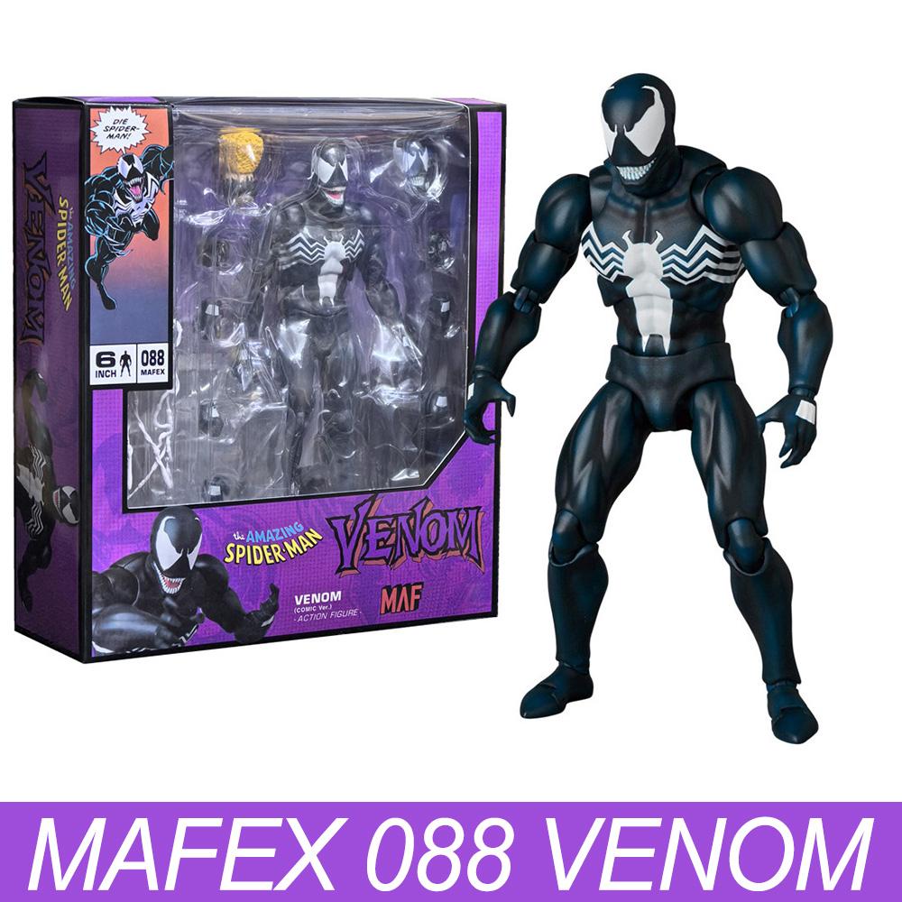 Venom Marvel - Spider-Man Mafex 088 Action Figure Venom S.H.Figuarts Carnage Venom Hand Joint Movable Collection Model Playthings Present