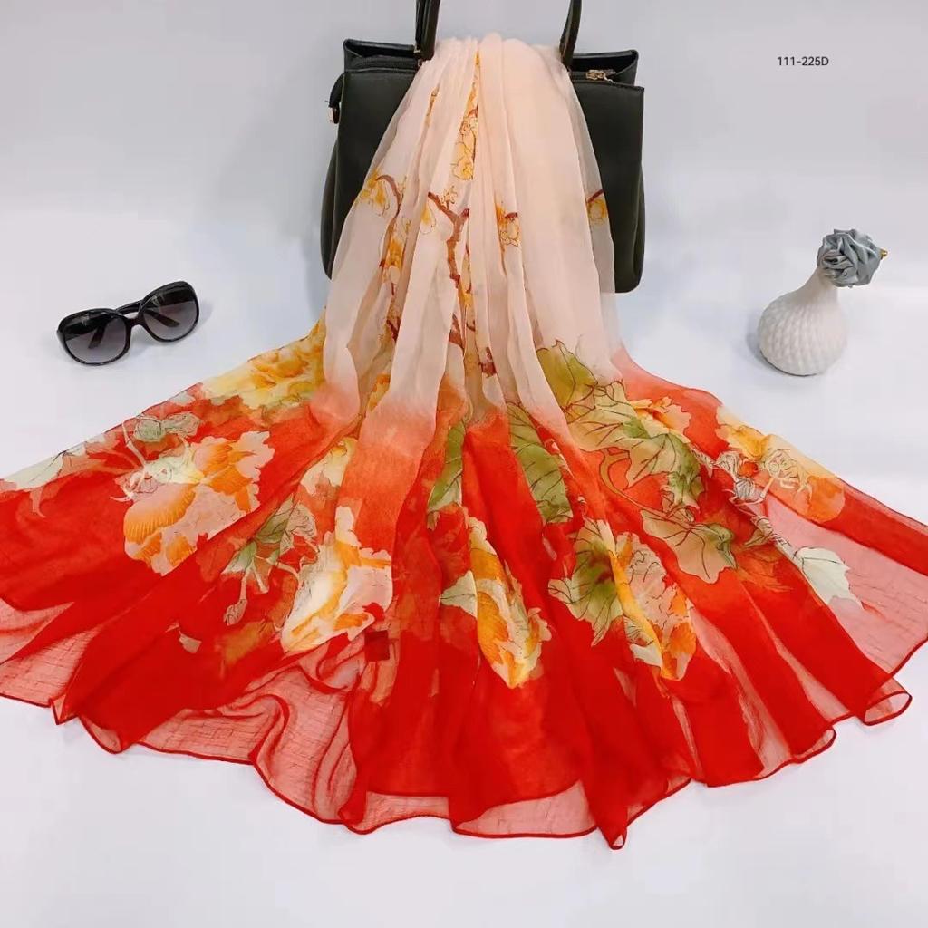 New Floral Bandanas Silk Scarf Women Headband Accessories Handkerchief Neckerchief Fashion Neck Scarfs Satin Ladies Foulard 2024